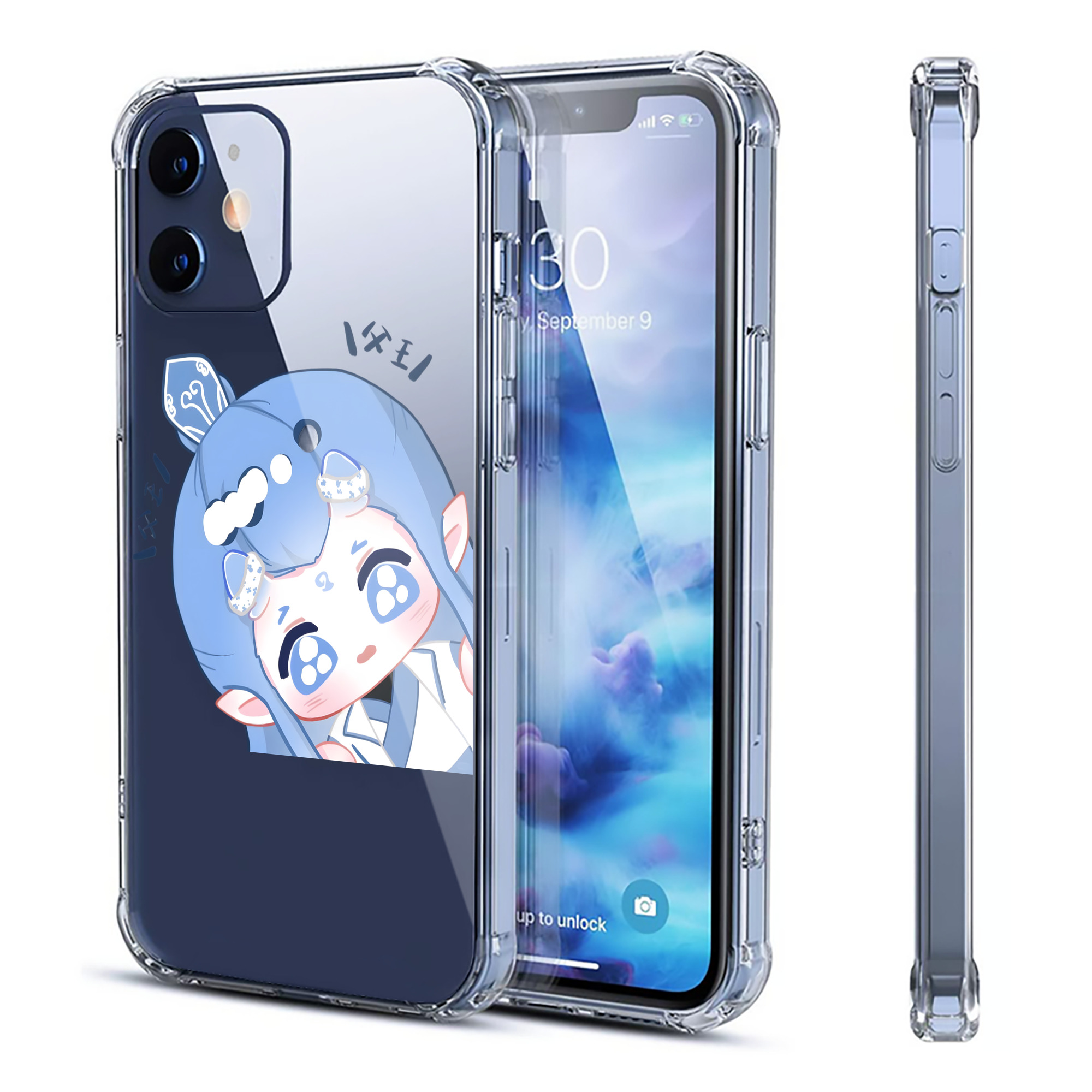 （画像用） Ne Zha 2 ナタ 魔童の大暴れ 【iPhone 12シリーズ対応】透明スマホケース（クリアソフトケース）